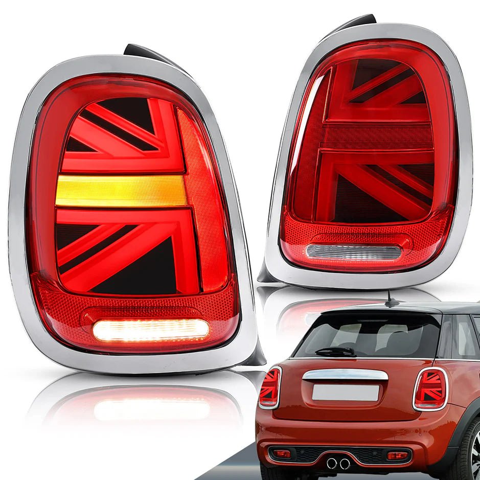 BMW Mini Cooper Hatch F55 F56 F57 Chrome Trim LED Taillights 2014 - 2019